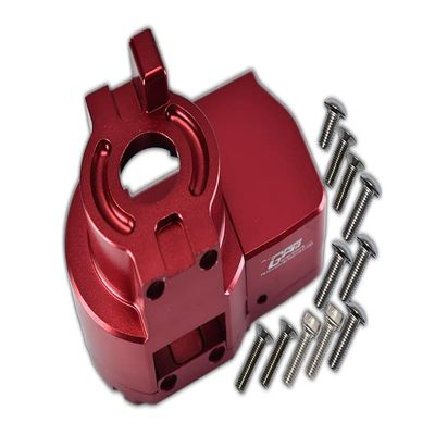 1:10 Lasernut U4 Tenacity LOS03028 / Tenacity DB Pro LOS03027V2 Upgrade Parts Aluminum Center Gearbox - 14Pc Set Red