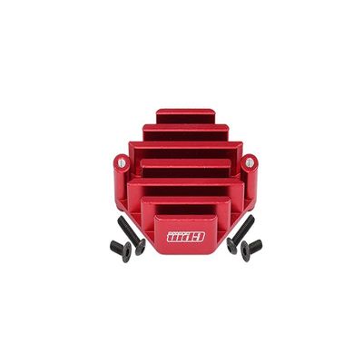 GPM For Losi 1:10 Lasernut U4 Tenacity LOS03028 / Tenacity DB Pro LOS03027V2 Upgrade Parts Aluminum Electric Control Mount With Heat Sink - 5Pc Set Red
