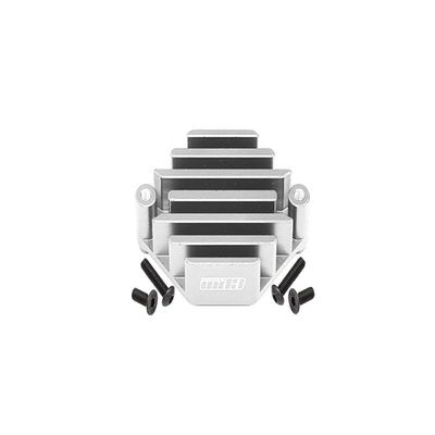 GPM For Losi 1:10 Lasernut U4 Tenacity LOS03028 / Tenacity DB Pro LOS03027V2 Upgrade Parts Aluminum Electric Control Mount With Heat Sink - 5Pc Set Silver
