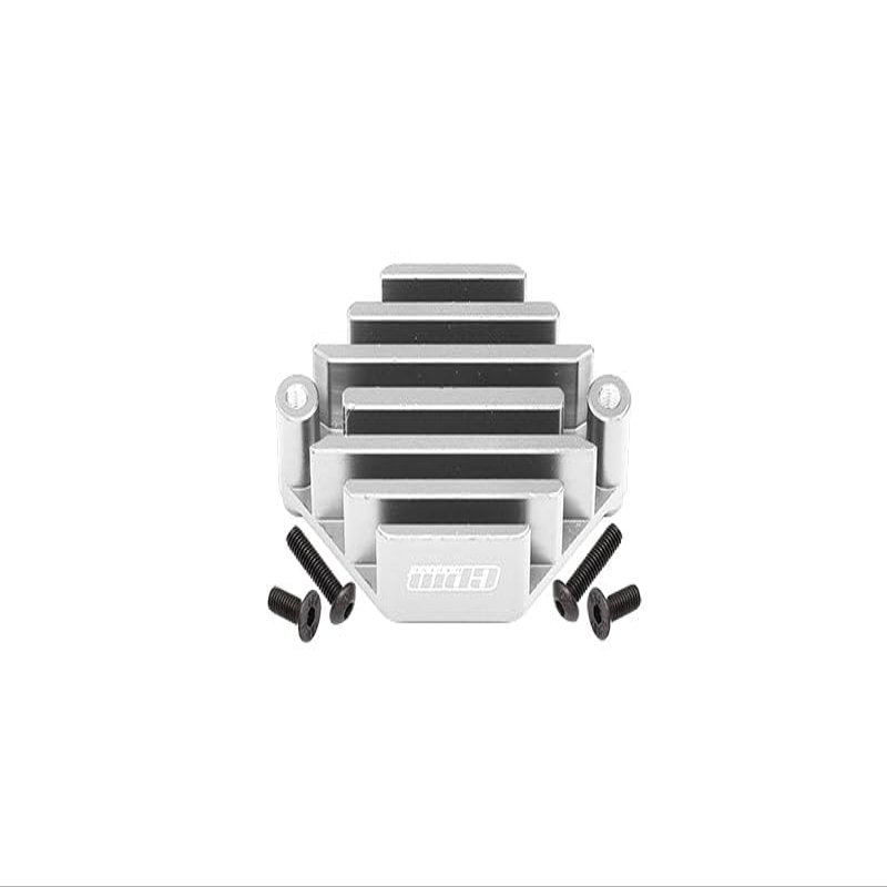GPM For Losi 1:10 Lasernut U4 Tenacity LOS03028 / Tenacity DB Pro LOS03027V2 Upgrade Parts Aluminum Electric Control Mount With Heat Sink - 5Pc Set Silver