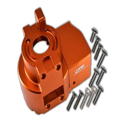 1:10 Lasernut U4 Tenacity LOS03028 / Tenacity DB Pro LOS03027V2 Upgrade Parts Aluminum Center Gearbox - 14Pc Set Orange