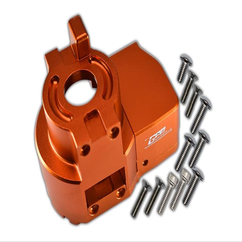 1:10 Lasernut U4 Tenacity LOS03028 / Tenacity DB Pro LOS03027V2 Upgrade Parts Aluminum Center Gearbox - 14Pc Set Orange