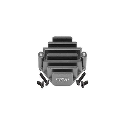 GPM For Losi 1:10 Lasernut U4 Tenacity LOS03028 / Tenacity DB Pro LOS03027V2 Upgrade Parts Aluminum Electric Control Mount With Heat Sink - 5Pc Set Gray Silver