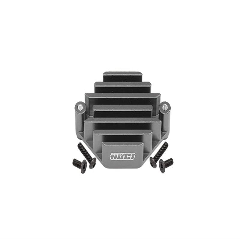 GPM For Losi 1:10 Lasernut U4 Tenacity LOS03028 / Tenacity DB Pro LOS03027V2 Upgrade Parts Aluminum Electric Control Mount With Heat Sink - 5Pc Set Gray Silver