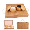19x19 / Go Game SetHigh Grade Gift Box Board with Single Convex Melamine Stones and Bamboo Bowls Set view 1