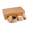 19x19 / Go Game SetHigh Grade Gift Box Board with Single Convex Melamine Stones and Bamboo Bowls Set view 2