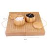 19x19 / Go Game SetHigh Grade Gift Box Board with Single Convex Melamine Stones and Bamboo Bowls Set view 3