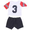 T-Shirt Reborn Baby Doll Clothes Sets,18Inch Newborn Baby Doll Accessories Fashion Baby Doll Outfit Matching Exercise T-Shirt and Shorts(QD18-048) view 1