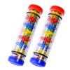 TDOCK 2 Pack Rainmaker Rain Stick Musical Instrument for Babies, Toddlers and Kids, 8 Inch Rainfall Rattle Tube Rainstick Shaker Toy view 1