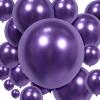 100 Pieces Latex Balloons Different Sizes 18/12/10/5 Inch Party Balloon Kit for Valentines Birthday Baby Shower Wedding Bride Graduation Party Decoration (Metallic Purple) view 1