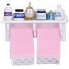 Dollhouse Wooden Towel Rack Bottles, 1:12 Simulation Miniature Furniture Model Toy for Dollhouse Bathroom Decoration Accessories view 1