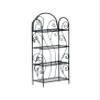 Melody Jane Dolls Houses Dollhouse Black Wrought Iron 4 Shelf Unit Miniature Furniture 1:12 Scale view 1