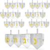 Dreidel Company Fillable Dreidel - Transparent Clear, Can Be Filled with Hanukkah Gelt or Chocolate (24-Pack) view 1