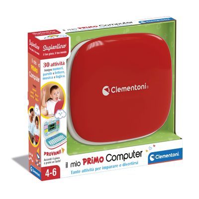 Clementoni - 17679 - Sapientino - My First Laptop, Interactive Educational Computer for Children 4 Years, Laptop for Children 30 Activities, Italian Version