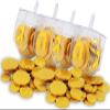 The Dreidel Company Hanukkah Fillable Transparent Clear Can Be Filled with Hanukkah Gelt Or Chocolate (12-Pack) view 3