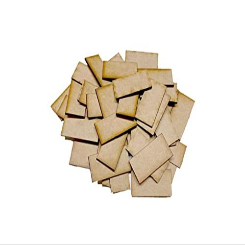 100mm x 150mm Rectangle MDF Wood Bases Laser Cut Crafts FAST SHIPPING US SELLER