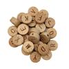 208pcs Round Flat Alphabet Beads 15mm Natural Beech Wooden Letter Beads for Jewelry Making DIY Personalized Name Necklace Bracelet view 3