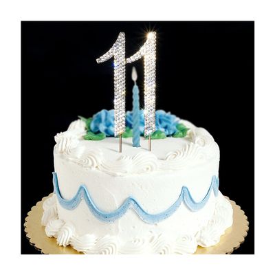 11 cake topper Premium Bling Rhinestone Diamond Gems for Birthday or Anniversary Party Decoration Ideas