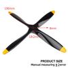 4Blade RC Propeller 1510 Beech Wood RC Plane Propeller for Gasoline Engine Airplane view 2