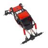 LAFEINA 1/10 RC Car 310mm Wheelbase Rock Buggy Frame Chassis with Nylon Tube Roll Cage for 1/10 Remote Control Crawler Car SCX10 90046 TRX4 (Without Wheels, Red) view 1