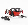 LAFEINA 1/10 RC Car 310mm Wheelbase Rock Buggy Frame Chassis with Nylon Tube Roll Cage for 1/10 Remote Control Crawler Car SCX10 90046 TRX4 (Without Wheels, Red) view 2