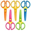 LovesTown Kids Scissors, 5PCS Blunt Tip Toddlers Training Safety Scissor, Anti-Pinch Design, Hand-Eye Coordination Development, Playdough Tools Paper Cutting Activity, DIY Craft Supplies view 1