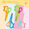 LOVESTOWN Toddler Scissors, 4PCS Blunt Tip Adaptive Safety Scissor Stocking Stuffer for Kids & Children, Playdough Tools Cutting Skills Preschool Hand-Eye Coordination Activity, DIY Craft Supplies view 2