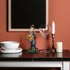 Lllunimon 2 Pcs Japanese Lovely Geisha Figurines Dolls with Beautiful Kimono Home Decoration Miniatures Blue & Yellow view 4