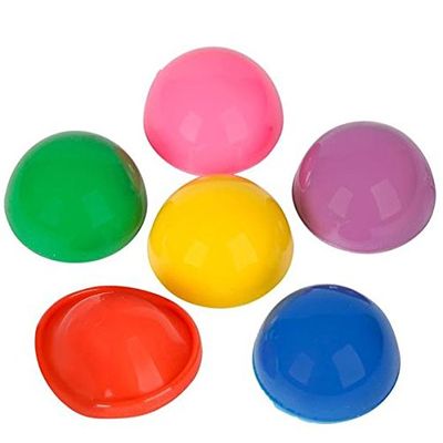 Los Angeles Superstore Pop Up Poppers Pack of 12 Rubber Half Ball Jumpers Novelty in Assorted Colors