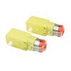 CHANCS DC Motor Single Motor Gear Yellow Robot 3V 36RPM 6V 72RPM Chassis Motor for Robot Remote Control Car 2PCS view 1