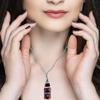 Amscan Dark Side Blood Necklace - 28"- Realistic Red Drip Design Accessory Perfect For Halloween, Costume Parties & Themed Events - 1 Pc view 3