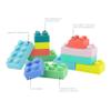 Infantino Super Soft Building Blocks, Easy-to-Hold for Babies & Toddlers, BPA-Free, Multi-Colored, 12-Piece Set view 4