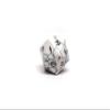 Single D20 Semi Precious Stone Dice with Elvenkind Font (White Howlite) view 2