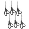 Westcott ACM15584-6 KleenEarth 8-Inch Stainless Steel Bent Tip, Black, Pack of 6 view 1