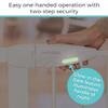 Toddleroo by North States - Bright Choice Auto Close Baby Gate: Pressure Mounted Baby Gate for Doorways with Glow in the Dark Handle - Adjustable 29.75 to 40.5 Inches Wide - 30 Inches Tall - White view 2