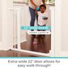 Toddleroo by North States - Bright Choice Auto Close Baby Gate: Pressure Mounted Baby Gate for Doorways with Glow in the Dark Handle - Adjustable 29.75 to 40.5 Inches Wide - 30 Inches Tall - White view 3
