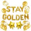 16 Inch STAY GOLDEN Balloon Banner  Ideal for golden Birthday Decorations Golden Party Celebrations(STAY GOLDEN) view 1
