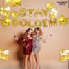 16 Inch STAY GOLDEN Balloon Banner  Ideal for golden Birthday Decorations Golden Party Celebrations(STAY GOLDEN) view 2