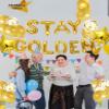 16 Inch STAY GOLDEN Balloon Banner  Ideal for golden Birthday Decorations Golden Party Celebrations(STAY GOLDEN) view 3