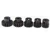 JUN-STORE SENMIAO-Gear 5Pcs M1 5mm 11t 13t 15t 17t 19t Pinion Motor Gears Combo Kit for 1/8 Rc Car Motor (Number of Teeth : 15 mm) view 4