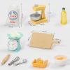 SAMCAMI Miniature Dollhouse Accessories - Dollhouse Furniture 1 12 Scale - Mini Stuff for Dollhouse Kitchen - Stand Mixer, Kitchen Scale, Flour, Rolling pin and Others view 2