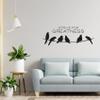 Strive for Greatness Things Quote Cute Little Birds Silhouette Decor Design Vinyl Wall Sticker Wall Art Wall Decal Boys Girls Kids Room Design Bedroom Nursery KinderHome Decoration Size (22x30 inch) view 2