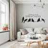 Strive for Greatness Things Quote Cute Little Birds Silhouette Decor Design Vinyl Wall Sticker Wall Art Wall Decal Boys Girls Kids Room Design Bedroom Nursery KinderHome Decoration Size (22x30 inch) view 3
