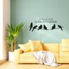 Strive for Greatness Things Quote Cute Little Birds Silhouette Decor Design Vinyl Wall Sticker Wall Art Wall Decal Boys Girls Kids Room Design Bedroom Nursery KinderHome Decoration Size (22x30 inch) view 4