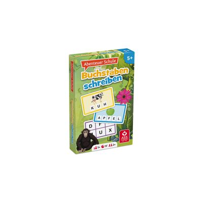 ASS Altenburger 22572850 Adventure School Letters Writing, Educational Game, Yellow