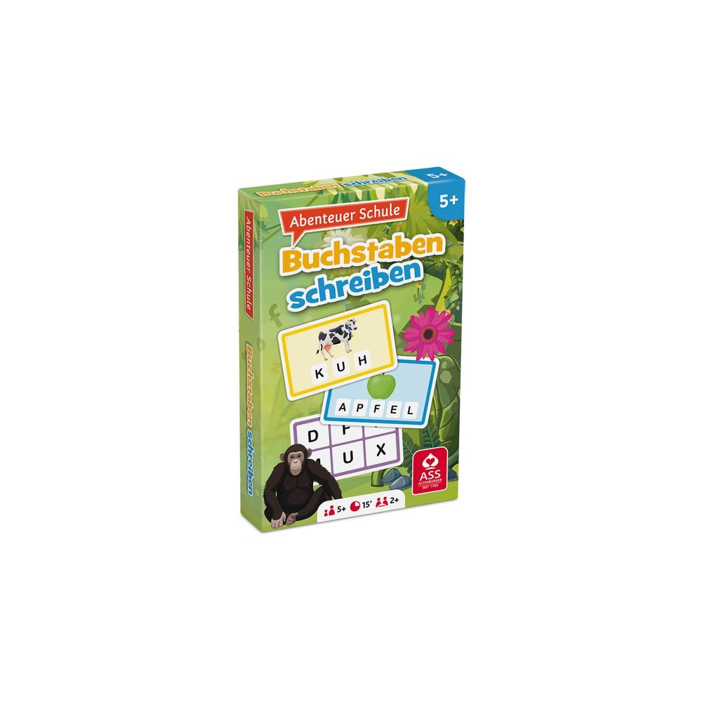 ASS Altenburger 22572850 Adventure School Letters Writing, Educational Game, Yellow