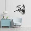 And Still, I Rise Life Motivation Quote Beautiful Bird Winter Clothe Silhouette Vinyl Design Wall Sticker Art Decal Boy Girl Kid Bedroom Nursery Kinder Home Decor Stickers Decoration Size (20x20 inch) view 4