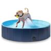 DYWOZDP Foldable Dog Pet Bath Pool,Portable Dog Swimming Pool Bathing Tub Hard Plastic Kiddie Pool for Kids Dogs and Cats,M view 1