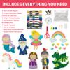 Craftorama Sewing Kit for Kids, Fun and Educational Fairytale Craft Set for Boys and Girls Age 7-12, Sew Your Own Felt Animals Craft Kit for Beginners, 165 Piece Set view 2