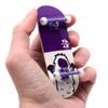 Teak Tuning 32mm Pro Fingerboard Heat Transfer Graphic Complete - Fully Assembled with Pro Level Parts - Pro Shaped Wood Deck (34x97mm), UltraSpin Wheels, Prodigy Trucks - Purple Yeti view 1